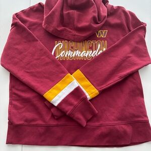 NFL Washington Commanders Burgundy and Gold Women’s Sweater